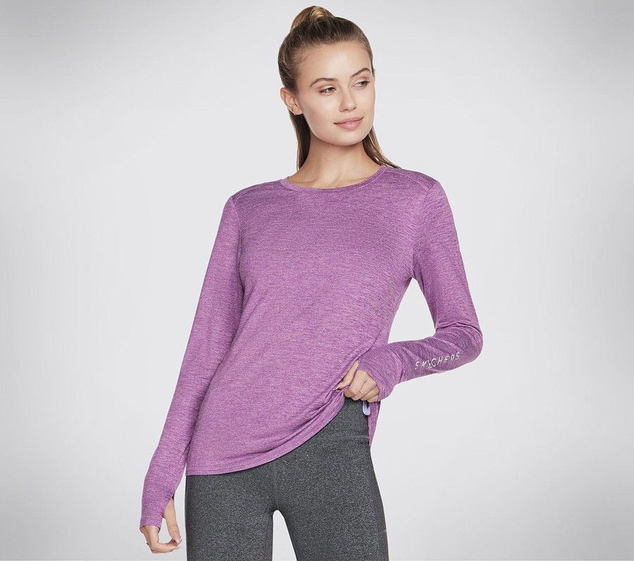 Naiset SKECHERS Vaatteet | Go Dri Swift Long Sleeve Crew