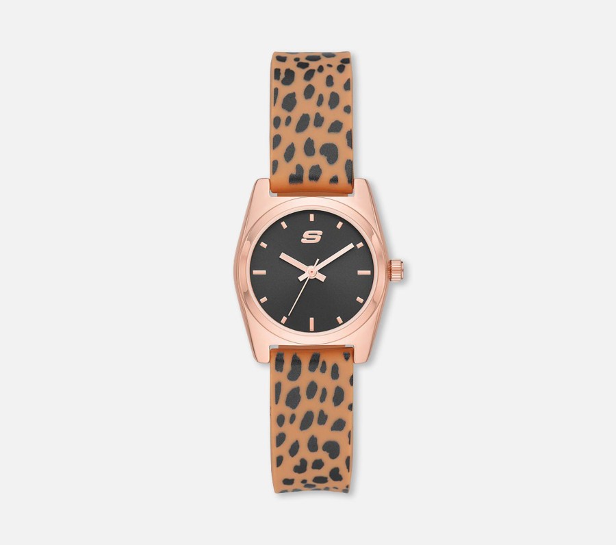 Naiset SKECHERS Asusteet | Leopard Analog Quartz Kello