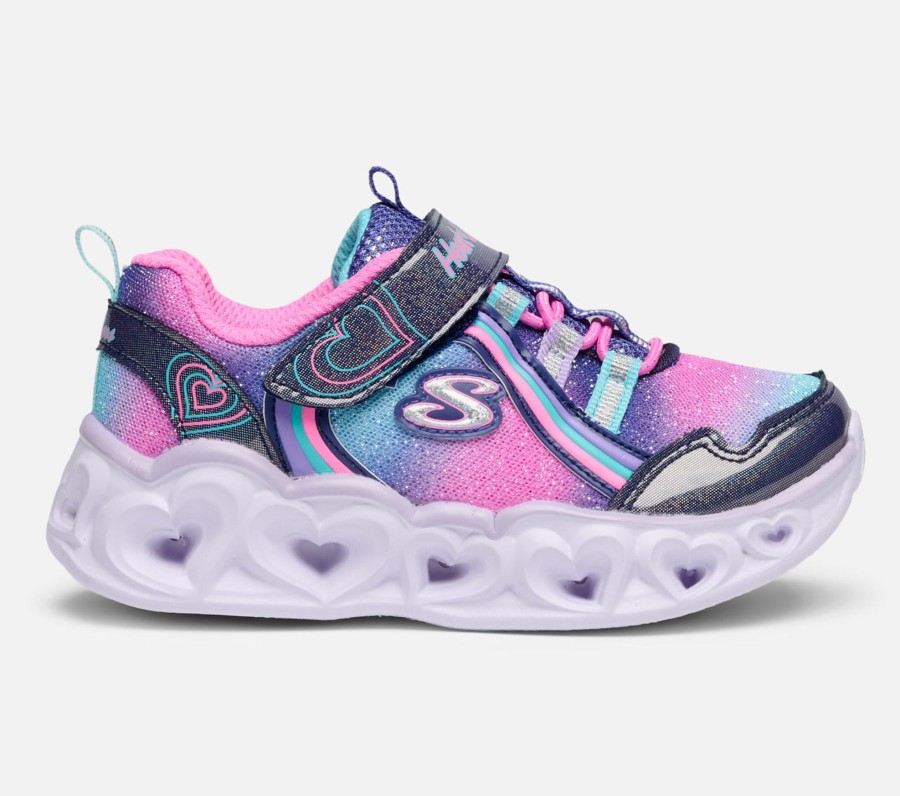 Lapset SKECHERS Kengat | Hearts Lights - Rainbow Lux