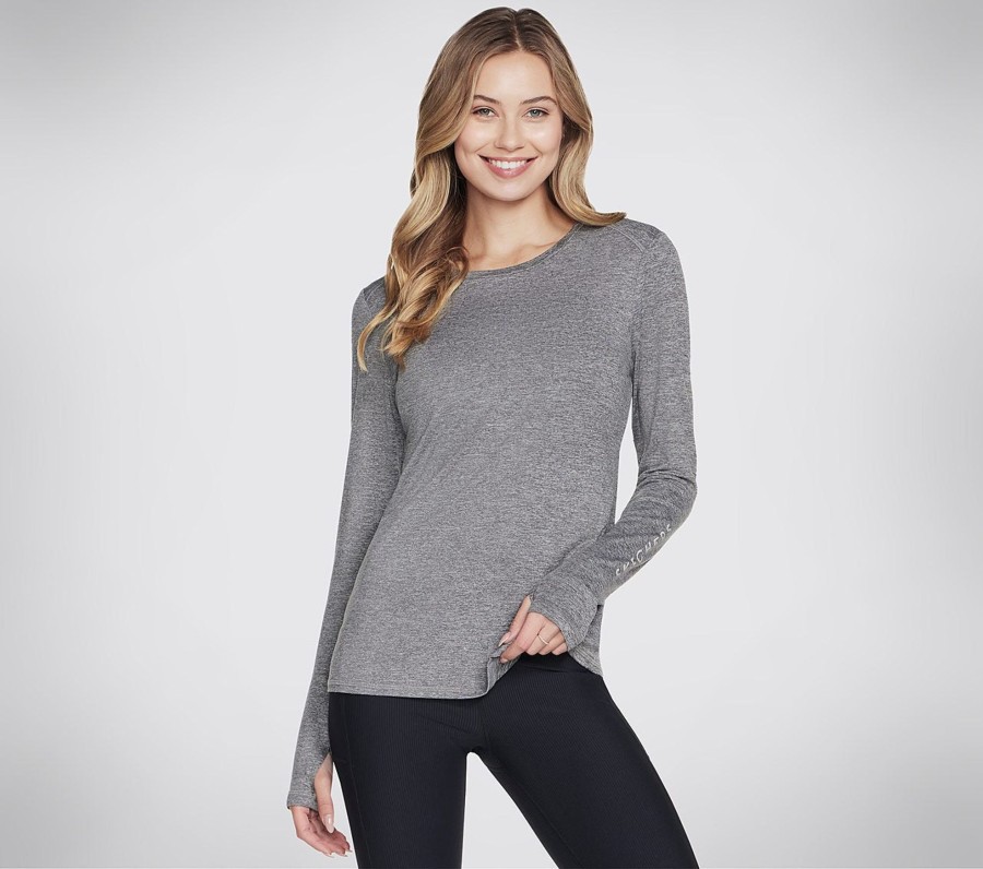 Naiset SKECHERS Vaatteet | Go Dri Swift Long Sleeve Crew