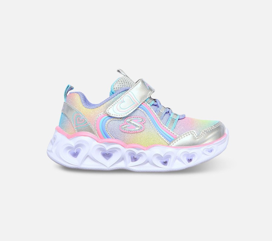 Lapset SKECHERS Kengat | Hearts Lights - Rainbow Lux