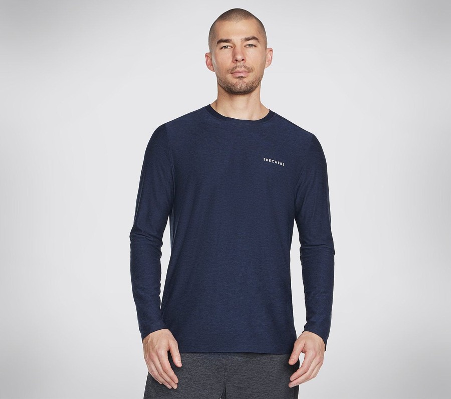 Miehet SKECHERS Vaatteet | Go Dri All Day Long Sleeve Tee