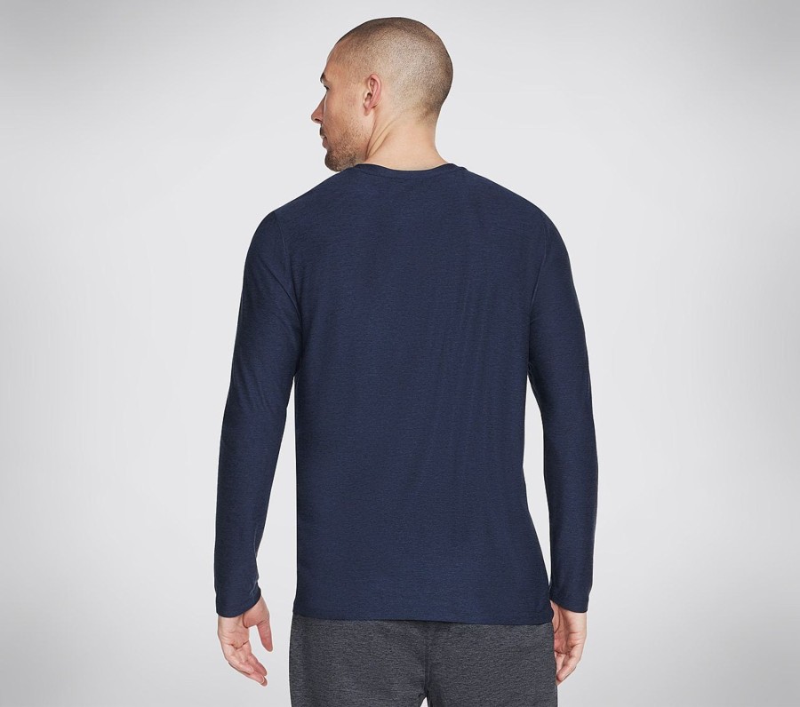 Miehet SKECHERS Vaatteet | Go Dri All Day Long Sleeve Tee