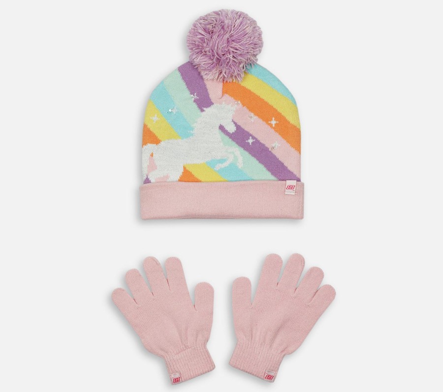 Lapset SKECHERS Hatut & Hanskat | Unicorn Dream Hat Set