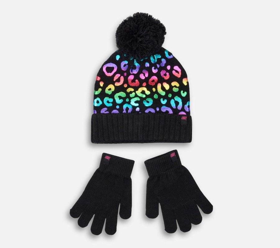 Lapset SKECHERS Hatut & Hanskat | Leo Rainbow Hat Set