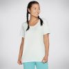 Naiset SKECHERS Vaatteet | Diamond Wash Hatha Scoop T-Paita